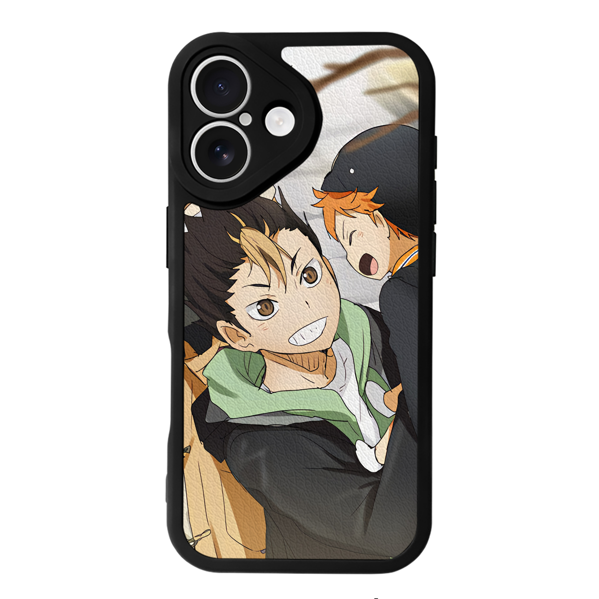 （画像用） ハイキュー!! Haikyu!! 【iPhone 16シリーズ対応】シリコンスマホケース（レザー調） 材質：シリコン